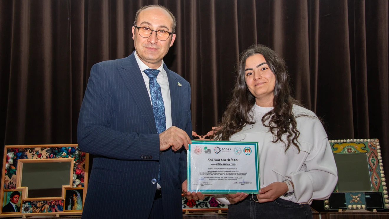 ‘Anadoludakiler’ Projesi’nde eğitim alan öğrenciler sertifikalarına kavuştu